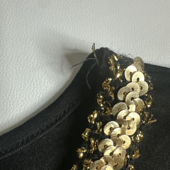 Boho Whimsigoth Sequin Beaded Medallion Top Festival Witchy Gypsy Fairycore M - Picture 12 of 16